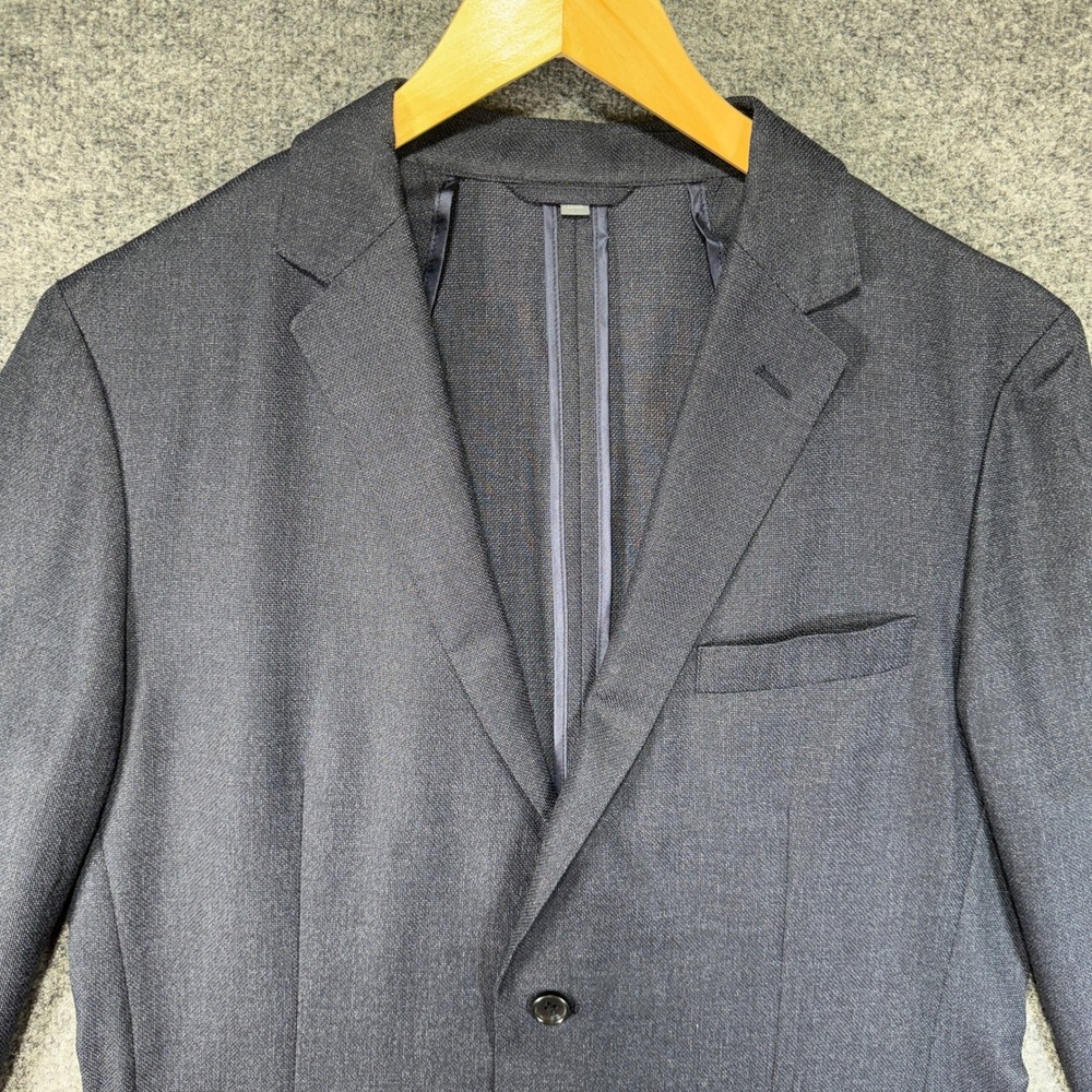 Bonobos Unlined Standard Fit Blazer Mens 40R Navy Blue Marlane Italian Fabric